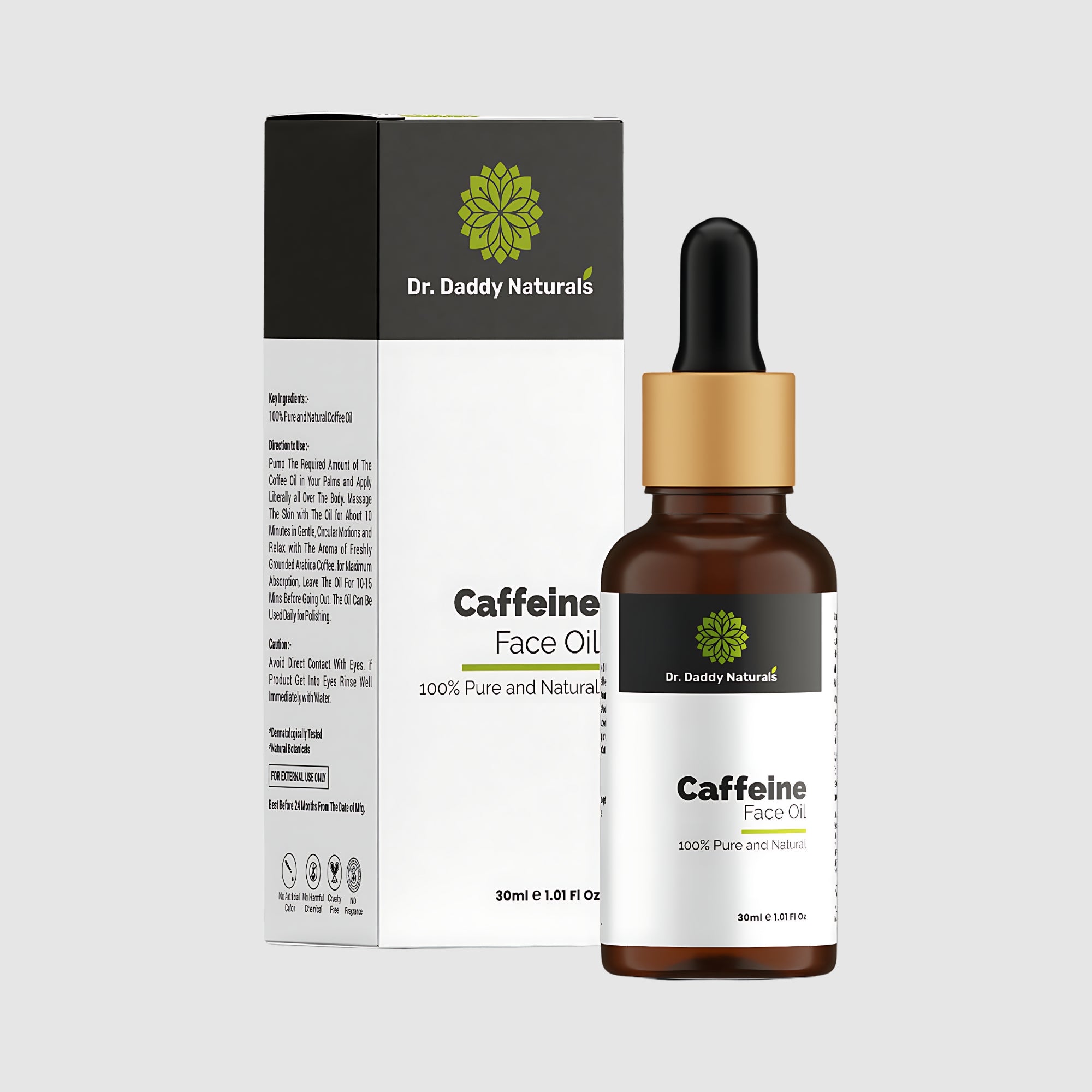 Best Caffeine Face Oil For Dry Skin - Dr. Daddy Natural's