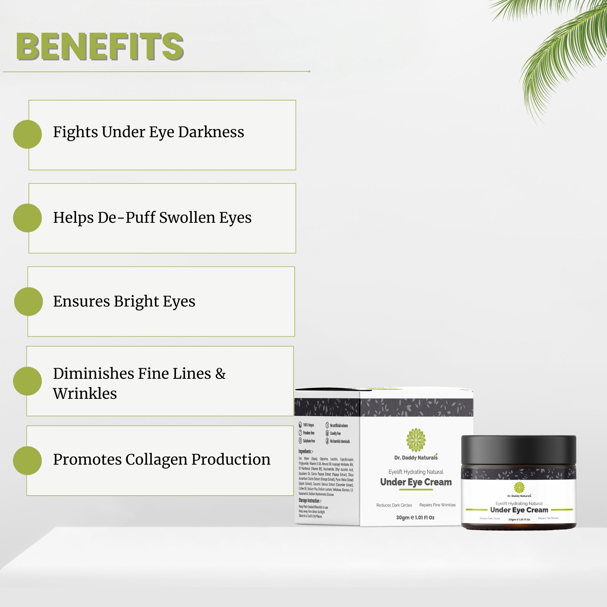 Under Eye Cream For Reduces Dark Circles - Dr. Daddy Naturals